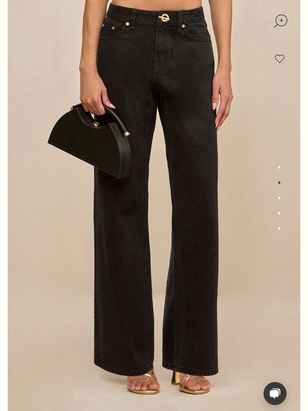 Cult Gaia Black Jean